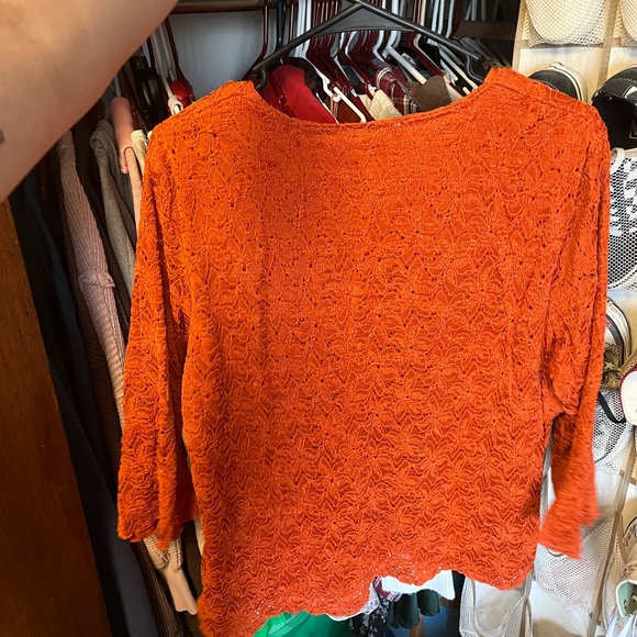 Dress barn orange top - Picture 3 of 3